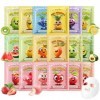 18 Masques en Feuille, Masque visage hydratant aux extraits de fruits et de plantes, Soin Coréen pour le Visage avec Ingrédie...