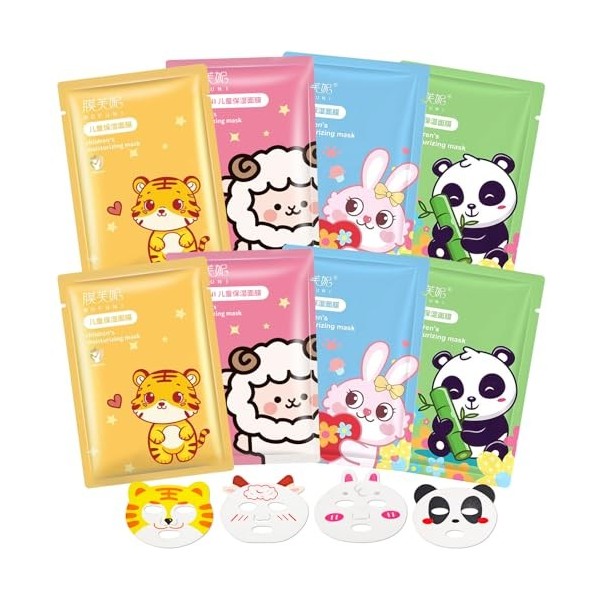 18 Masques en Feuille, Masque visage hydratant aux extraits de fruits et de plantes, Soin Coréen pour le Visage avec Ingrédie...