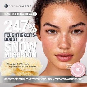 Lot de 10 masques en verre au collagène blanc