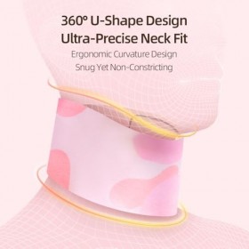 Cryslora Patchs de cou réutilisables en silicone - Masque réglable pour le cou - Masque lavable et anti-plis pour la cuisse e