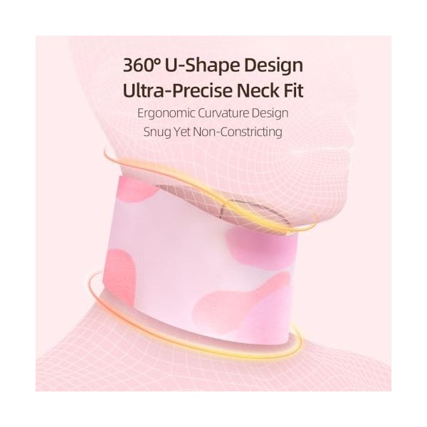 Cryslora Patchs de cou réutilisables en silicone - Masque réglable pour le cou - Masque lavable et anti-plis pour la cuisse e