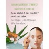 Niyok Masque tissu hydratant – Effet fraîcheur immédiat avec acide hyaluronique & aloe vera Hydrate & Refresh | Masque visage...