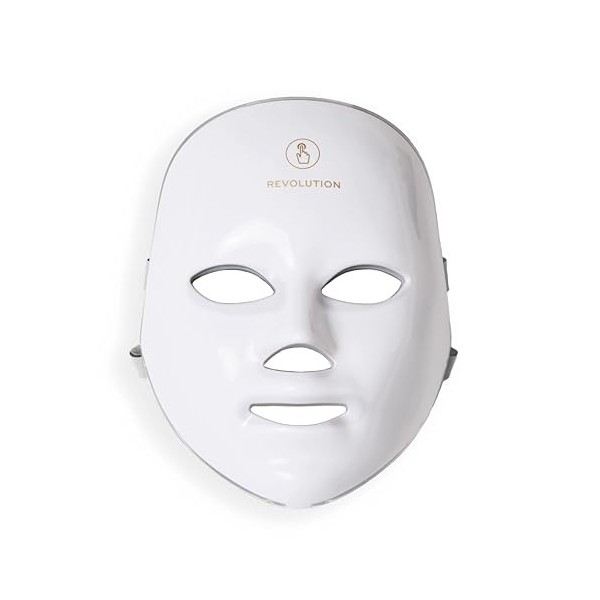 Revolution Pro Miracle LED Face Mask, Masque LED rouge & bleu, 90 lumières, améliore texture & éclat de la peau