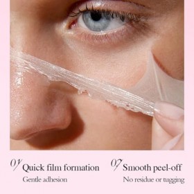 Masque Décollable au Collagène 60g avec Pinceau, Soin Nuit Raffermissant et Hydratant, Effet Liftant Immédiat, Réduit la Relâ