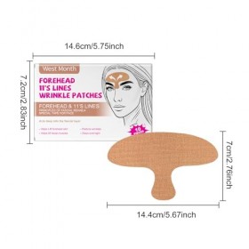 20 Patchs Antirides, Bande Lifting Visage, Prédécoupés Patchs Antirides Patch Frontaux, Patch Visage Nuit pour Rides du Lion 