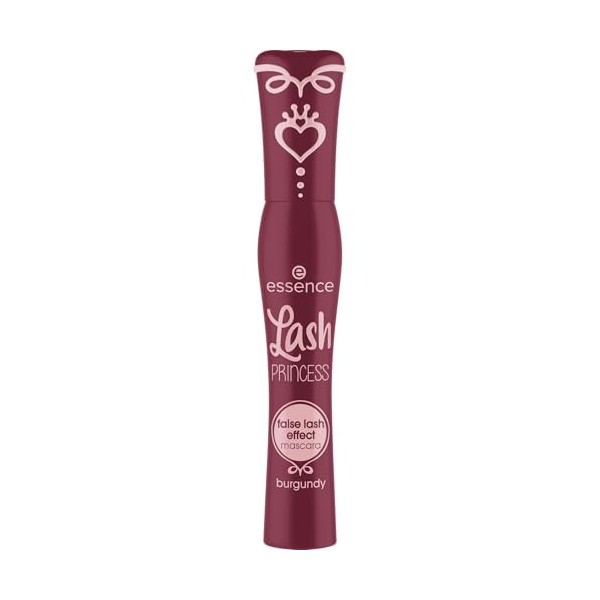 essence Lash PRINCESS false lash effect mascara burgundy, mascara volume, effet faux cils, teinte bordeaux, brosse conique en...