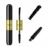 Mascara infusé de fibres, Black Tiny Fibers inclus Mascara pour prolonger et allonger les cils, pour un volume maximum et un 
