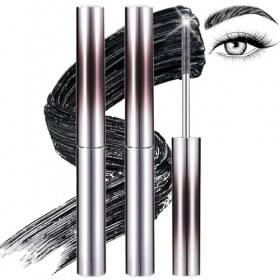 2 Pcs Metal Mascara, Mascara Waterproof, Lavable mascara Brosse Metal, Ajouter des Fibres pour un 5D CurlingMascara Volume et