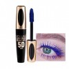 Mascara 5D Résistant à lEau - Volume Intense & Recourbé 10ml Végane - Pour Mariage, Soirées, Carnaval et Maquillage de Scène ...