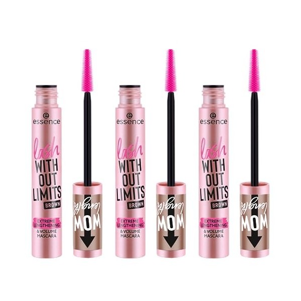 Essence Cosmetics lash WITHOUT LIMITS TUBING EXTREME LENGTHENING et VOLUME MASCARA mascara volume et longueur extrêmes, augme...