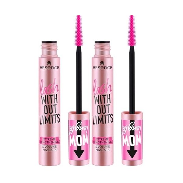 Essence Cosmetics lash WITHOUT LIMITS TUBING EXTREME LENGTHENING et VOLUME MASCARA mascara volume et longueur extrêmes, augme...