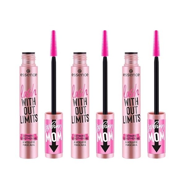 Essence Cosmetics lash WITHOUT LIMITS TUBING EXTREME LENGTHENING et VOLUME MASCARA mascara volume et longueur extrêmes, augme...