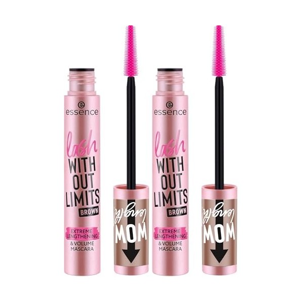 Essence Cosmetics lash WITHOUT LIMITS TUBING EXTREME LENGTHENING et VOLUME MASCARA mascara volume et longueur extrêmes, augme...