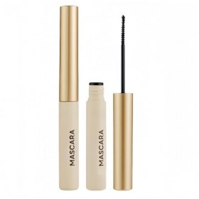 Mascara waterproof noir avec petite brosse pour cils inférieurs/fins/clairsemés, sans paquets, résistant aux traces, sans éca