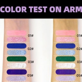 Baorder - Coffret de 4 mascaras colorés pour les cils, mascara pailleté et mat, mascara double embout longue tenue nacré, maq