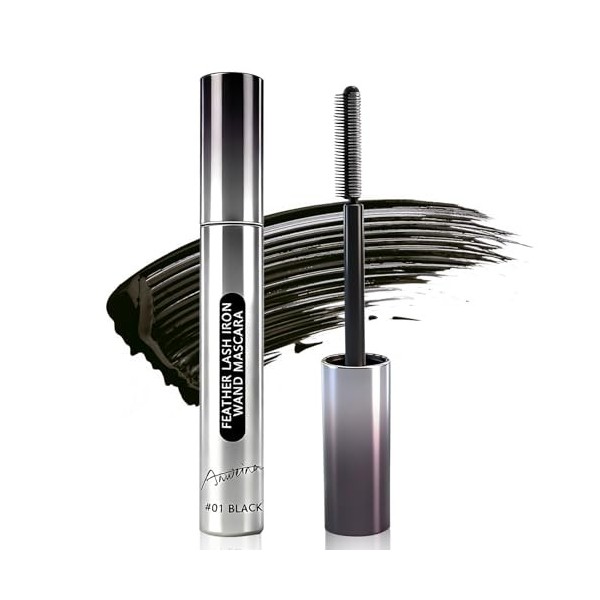 Metal Mascara, Long Lasting Metal Rod Mascara, Iron WandMascara, Mascara Waterproof, Mascara 3D à double brosse, Volume & Lon