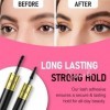 Mascara Waterproof,Mascara Fibre De Soie 4d,Mascaras 2 En 1 ImperméAble En Fibre De Soie,Volume Intense & Longueur ExtrêMe,An...