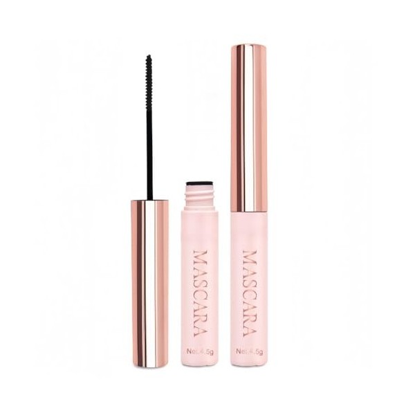 Mascara Résistant à lEau à Brossette Fine pour Cils Courts et Clairsemés, Volume, Tenue Longue, Allongeant et Épaississant, 