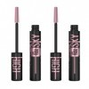 Maybelline New York - Lot de 2 Mascaras Volume et Longueur - Sky High Cosmic Black - 2 x 7,2 ml Mascara