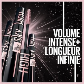 Maybelline New York - Lot de 2 Mascaras Volume et Longueur - Sky High Cosmic Black - 2 x 7,2 ml Mascara
