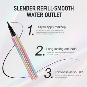 Mascara 4D Et Eyeliner Imperméable, Effet Longue Durée Et Volume Intense, Kit Maquillage Yeux Pour Fête, Cosmétique Fibre, Fa