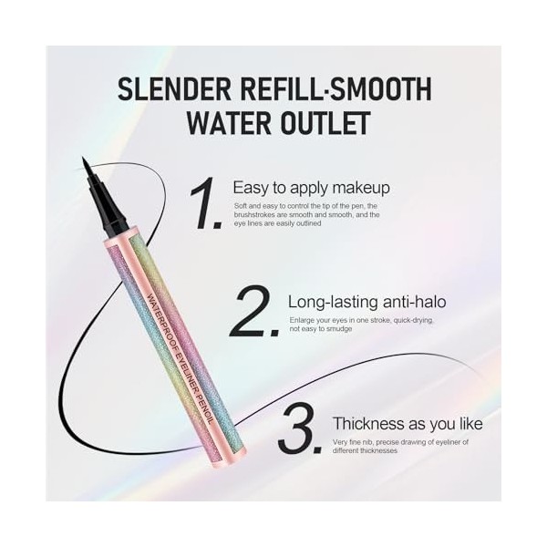 Mascara 4D Et Eyeliner Imperméable, Effet Longue Durée Et Volume Intense, Kit Maquillage Yeux Pour Fête, Cosmétique Fibre, Fa