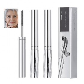 Lot de 2 mascaras noirs pour femmes âgées à partir de 60 ans et plus - Imperméables - Pour cils fins et courts - Hypoallergén