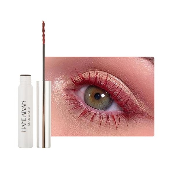 Mascara Coloré Imperméable - Finition Précise Pinceau Fin - Longue Tenue - Idéal Fêtes, Carnaval, Soirées & Maquillage Festif...