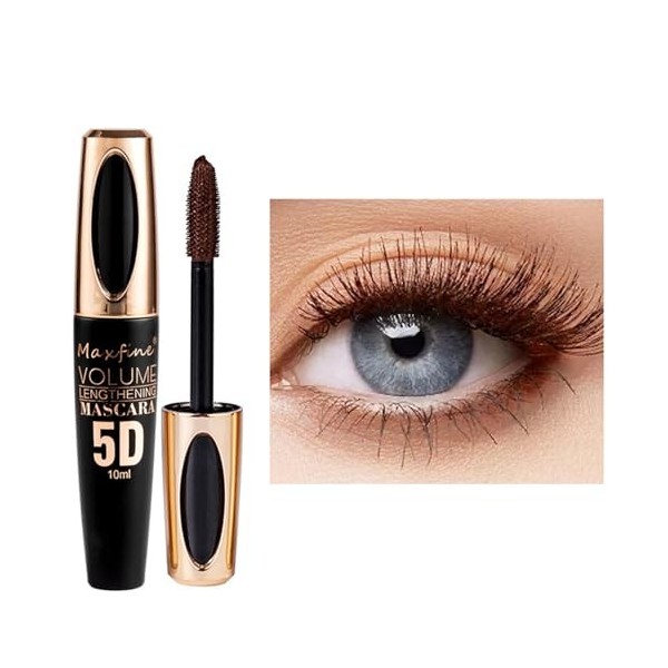 Mascara Coloré Imperméable - Finition Précise Pinceau Fin - Longue Tenue - Idéal Fêtes, Carnaval, Soirées & Maquillage Festif...