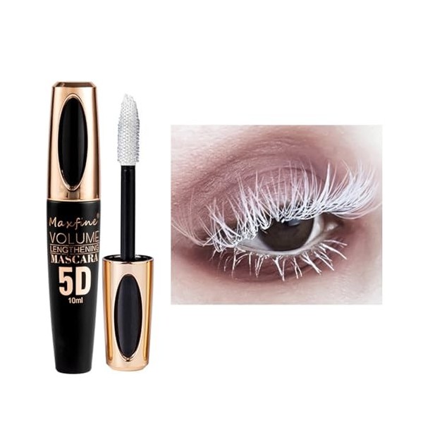 Mascara Coloré Imperméable - Finition Précise Pinceau Fin - Longue Tenue - Idéal Fêtes, Carnaval, Soirées & Maquillage Festif...