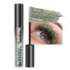 Mascara à paillettes - Effet diamant - Longue durée - Volume et extension - Hypoallergénique - Maquillage des yeux chatoyant 
