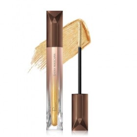 Prreal Mascara à paillettes dorées - Mascara pour cils et cils - Longue durée de vie - Volume des boucles - Maquillage des ye