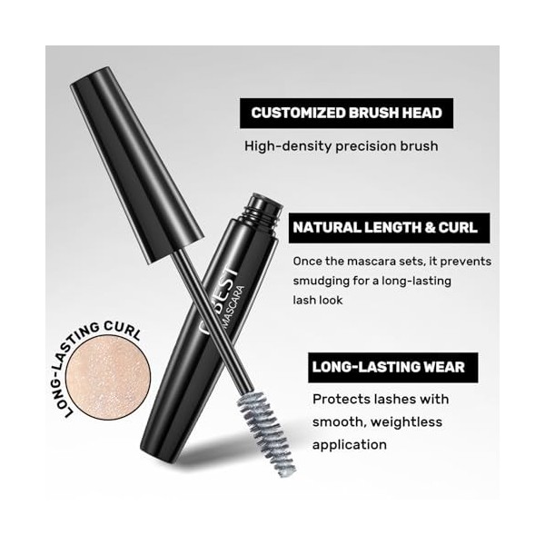 Sitovely 5PCS Mascara Coloré Pour les cils, Coffret de Mascaras Scintillants Effet Diamant, Mascara Coloré Volumisant et Reco