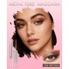 Mascara Waterproof, Marron Longue Durée 3D Mascara Extension de Boucles Volume, Longue Durée, Pinceau Ultra Fin Non Aggloméra