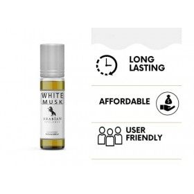 Huile de parfum Musc blanc pour femme Flacon roll-on 6ml Arabian Opulence Musky/Poudre/Blanc Floral/Boisé/Floral FR297