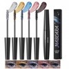 5 Coloré Glitter Mascara for Women,Mascara Volume Waterproof Longue Durée,Brillant Charmant Extension de Curling Boucle Volum