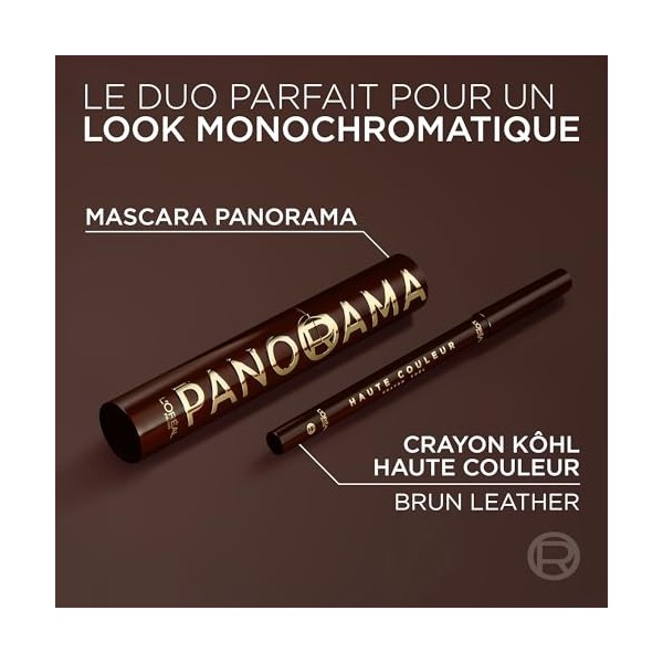 LOréal Paris - Duo Mascara Volume Millions de Cils Panorama Chromatic & Crayon Khôl Haute Couleur - Regard Panoramique & Cil ...