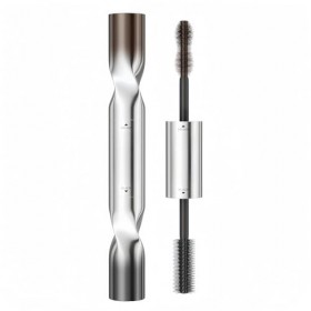 Mascara Waterproof Double Extrémité 2 Couleurs, Noir & Marron, Allongeant, Volume, Anti-Bavure, Sans Paquets, Longue Tenue 1