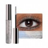 Lilbitty Mascara à paillettes argent, mascara à paupières waterproof avec formule hautement pigmentée, longue tenue et ne cou