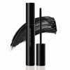 Mascara Waterproof Noir à Brosse Peigne, Sépare les Cils pour une Définition, Volume, Longue Tenue, Anti-Bavure, Sans Paquets