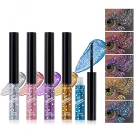 Glitter Colored Mascara, 5 Colors Diamond Effect Sparkle Mascara Set, Waterproof, Long Lasting Smudgeproof Voluminous Curling