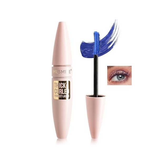 Mascara imperméable pour volume et longueur, 2 mascaras marron bordeaux pour cils longs, mascara à fibres de longue durée, sa...