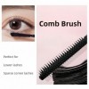 Mascara noir waterproof au peigne, brosse fine pour cils courts, inférieurs ou clairsemés, sépare et définit le regard, anti-