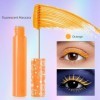 6 Couleurs Mascara Fluorescent, Mascara Lumineuse pour Soirées Mariages Scène, Halloween Noël, Haute Pigmentation Applicable 