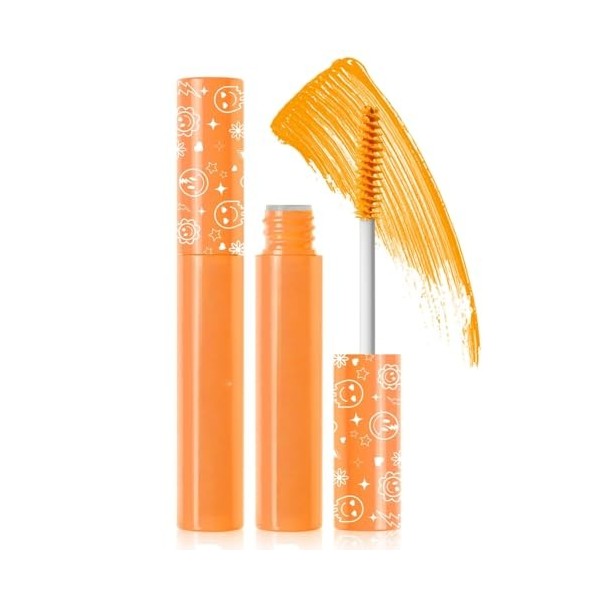 6 Couleurs Mascara Fluorescent, Mascara Lumineuse pour Soirées Mariages Scène, Halloween Noël, Haute Pigmentation Applicable 