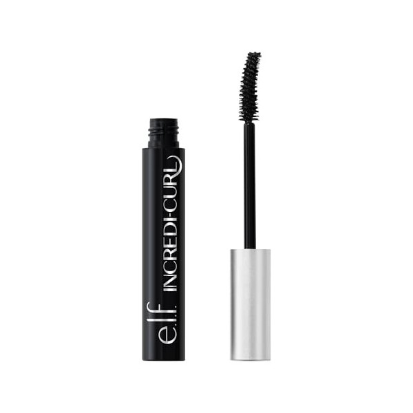 e.l.f. Incredi-Curl Mascara volumisant longue tenue pour cils ultra soulevés et incurvés formule anti-bavures, produit végéta...