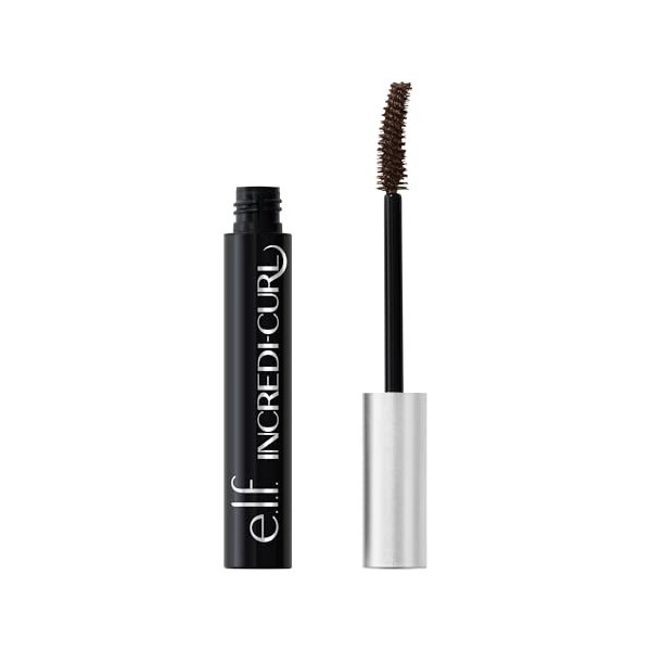 e.l.f. Incredi-Curl Mascara volumisant longue tenue pour cils ultra soulevés et incurvés formule anti-bavures, produit végéta...