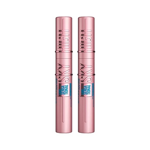 2 x Maybelline Lash Sensational Sky High Waterproof Mascara 7.2ml - Black