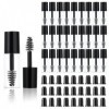 27 Pièces Tube de Mascara Vide avec Brosse Mini Bouteille de Mascara Vide de 3 ML avec Brosse Insert en Caoutchouc Petit Écha