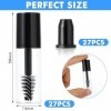 27 Pièces Tube de Mascara Vide avec Brosse Mini Bouteille de Mascara Vide de 3 ML avec Brosse Insert en Caoutchouc Petit Écha